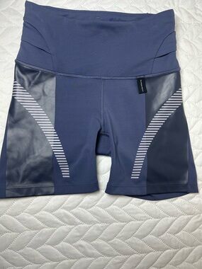 Athleta Allyson Felix Athletic Blue Women's Activewear Shorts Stretch Pocket